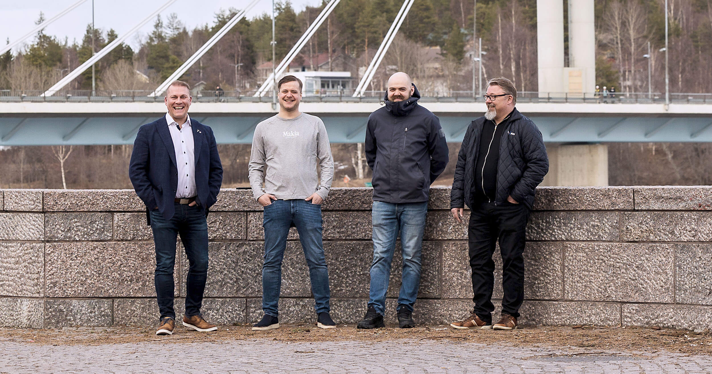 Kuvassa Staffmaxin omistajat Henry Hynynen, Jarno Kallio, Teemu Herva ja Mika Rauhala.